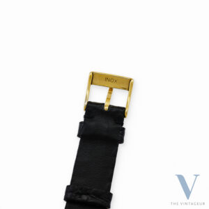 PIAGET POLO "ONYX" WITH A SOLID 18KT YELLOW GOLD AND DIAMOND CASE, PIAGET 8310P QUARTZ CRYSTAL MOVEMENT, FROM THE 1990s.