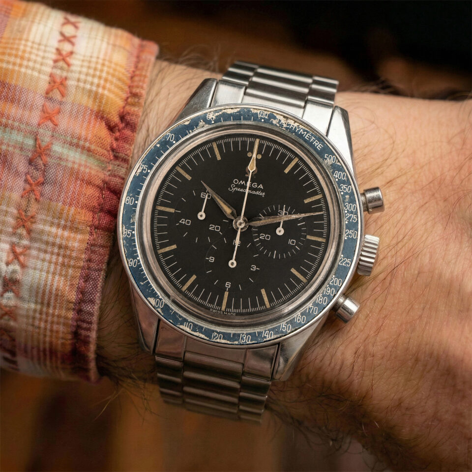 Omega speedmaster 2998-62 lunetta blu
