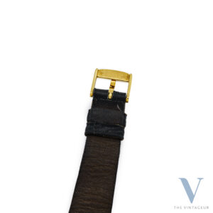 VACHERON CONSTANTIN "DIAMOND SHOULDERED" RECTANGULAR CASE IN SOLID 18KT YELLOW GOLD WITH DIAMONDS, MANUALLY WINDING VC 1032 MOVEMENT, FROM 1985