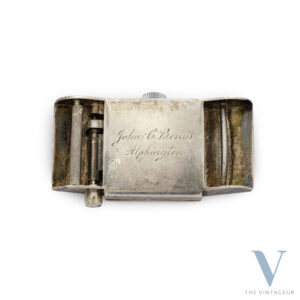 Tavannes x Dunhill belt strap watch, 935 silver case, Tavannes 814 manual-winding movement, 1930s