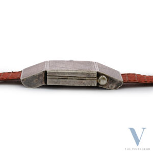 Tavannes x Dunhill belt strap watch, 935 silver case, Tavannes 814 manual-winding movement, 1930s