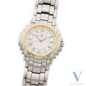 BAUME & MERCIER "SHOGUN" REF. 5136.018.3, STEEL CASE, INTEGRATED STEEL BRACELET, BM 1095 QUARTZ MOVE