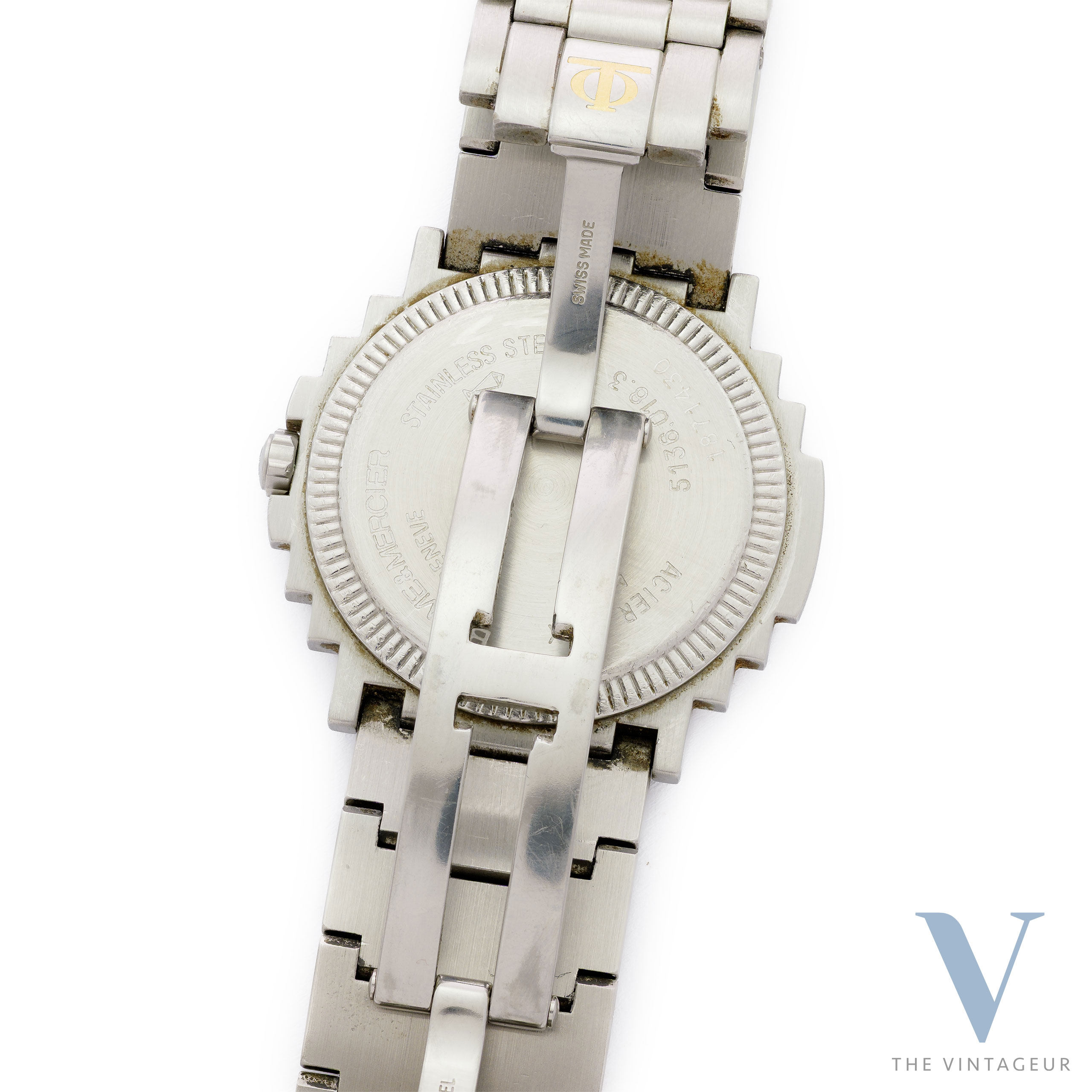 BAUME & MERCIER "SHOGUN" REF. 5136.018.3, STEEL CASE, INTEGRATED STEEL BRACELET, BM 1095 QUARTZ MOVE BAUME & MERCIER "SHOGUN" REF. 5136.018.3, STEEL CASE, INTEGRATED STEEL BRACELET, BM 1095 QUARTZ MOVE