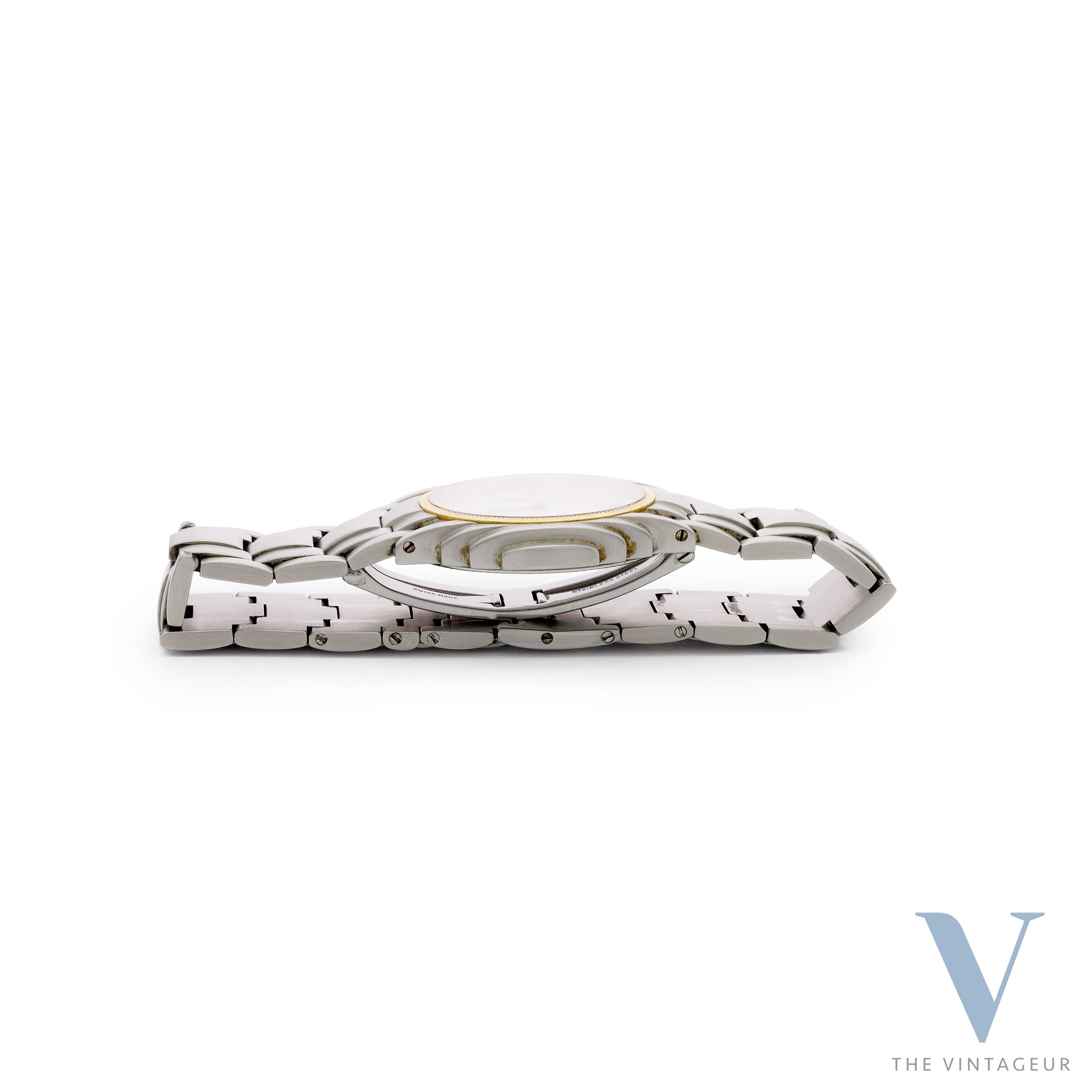 BAUME & MERCIER "SHOGUN" REF. 5136.018.3, STEEL CASE, INTEGRATED STEEL BRACELET, BM 1095 QUARTZ MOVE BAUME & MERCIER "SHOGUN" REF. 5136.018.3, STEEL CASE, INTEGRATED STEEL BRACELET, BM 1095 QUARTZ MOVE