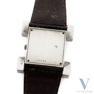 SERGE MANZON X LONGINES REF. 5016, SOLID 925 SILVER CASE, QUARTZ CRYSTAL MOVEMENT 7102, FROM THE 1970s.