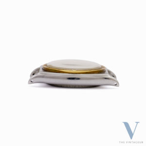 ROLEX OYSTER VICEROY CHRONOMETER REF. 3359, RADIO DIAL, STEEL CASE, 18KT YELLOW GOLD BEZEL, ROLEX 710 HAND-WOUND MOVEMENT, FROM THE EARLY 1940s