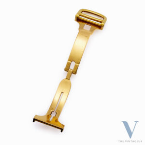 CARTIER 18K YELLOW GOLD FOLDING BUCKLE WITH "BC" HALLMARK, 1970s