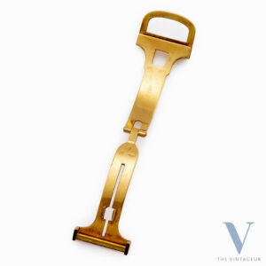 CARTIER 18K YELLOW GOLD FOLDING BUCKLE WITH "BC" HALLMARK, 1970s