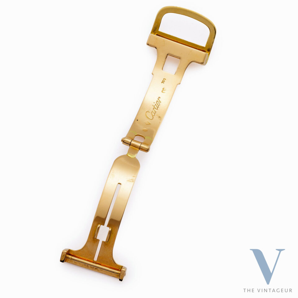CARTIER 18K YELLOW GOLD FOLDING BUCKLE, 1970s