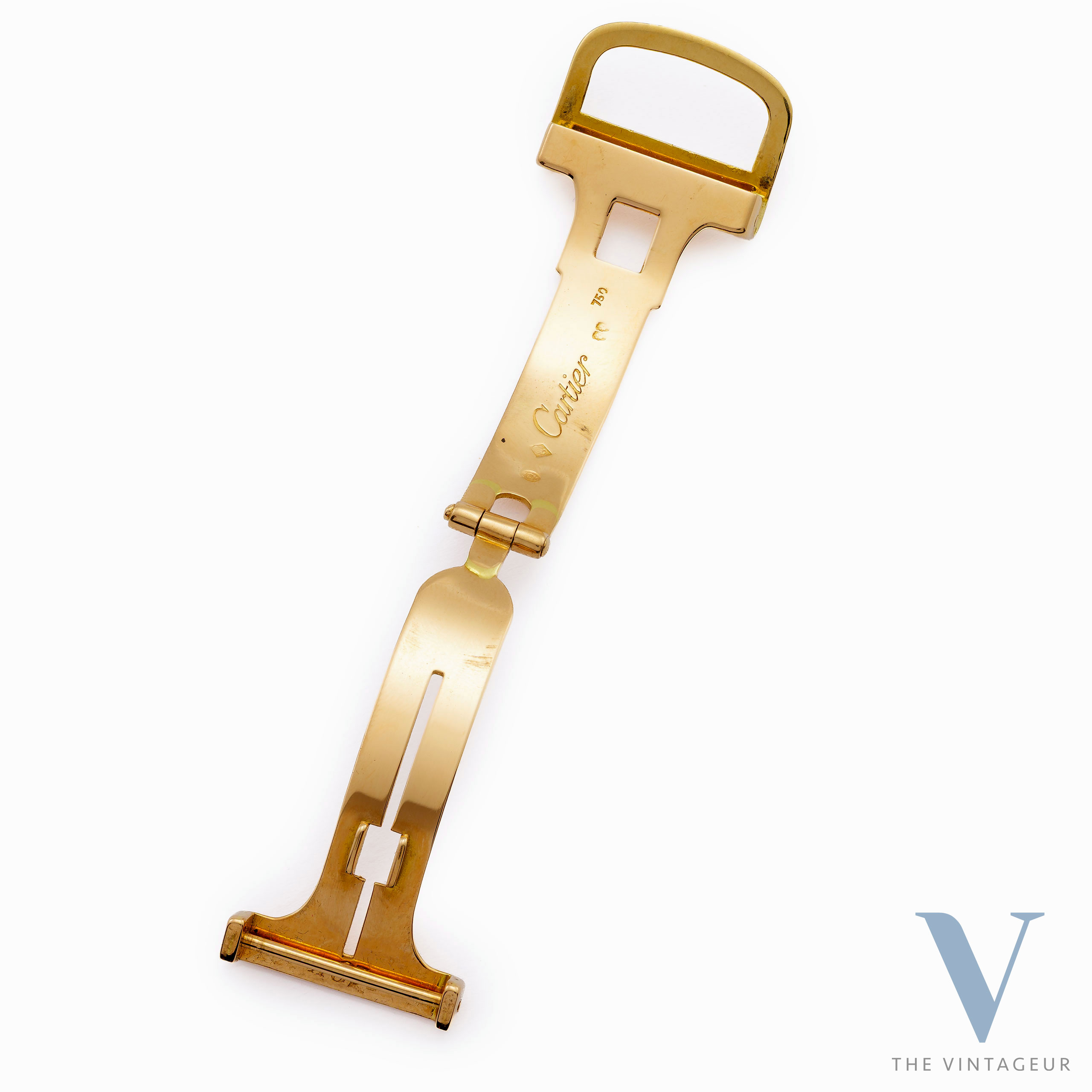 CARTIER 18K YELLOW GOLD FOLDING BUCKLE, 1970s CARTIER 18K YELLOW GOLD FOLDING BUCKLE, 1970s