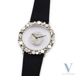 JAEGER LECOULTRE "MYSTERY" REF. 17009 22, 18KT WHITE GOLD CASE, JLC 430 MANUAL WINDING MOVEMENT, FROM THE 1990s