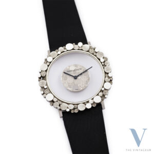 JAEGER LECOULTRE "MYSTERY" REF. 17009 22, 18KT WHITE GOLD CASE, JLC 430 MANUAL WINDING MOVEMENT, FROM THE 1990s