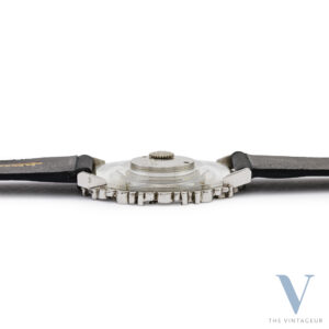 JAEGER LECOULTRE "MYSTERY" REF. 17009 22, 18KT WHITE GOLD CASE, JLC 430 MANUAL WINDING MOVEMENT, FROM THE 1990s