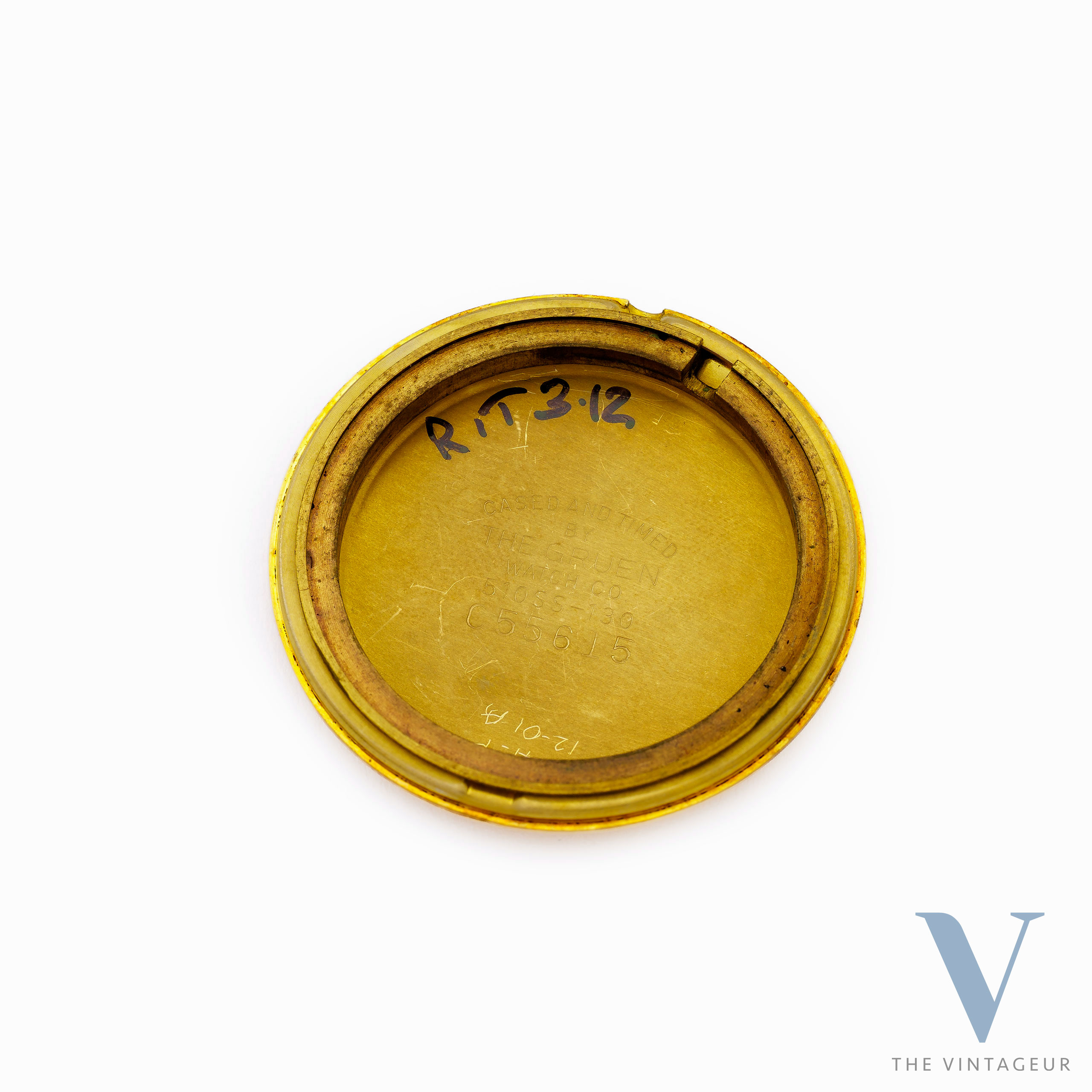GRUEN PRECISION, SECTOR-CROSS DIAL, ULTRA-THIN 14KT YELLOW GOLD CASE, GRUEN 510 HAND-WOUND MOVEMENT, FROM THE 1950s GRUEN PRECISION, SECTOR-CROSS DIAL, ULTRA-THIN 14KT YELLOW GOLD CASE, GRUEN 510 HAND-WOUND MOVEMENT, FROM THE 1950s