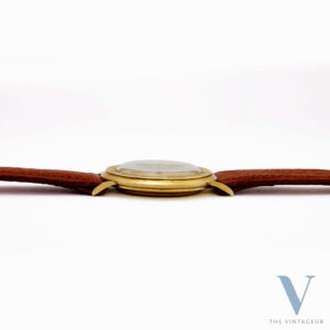 GRUEN PRECISION, SECTOR-CROSS DIAL, ULTRA-THIN 14KT YELLOW GOLD CASE, GRUEN 510 HAND-WOUND MOVEMENT, FROM THE 1950s