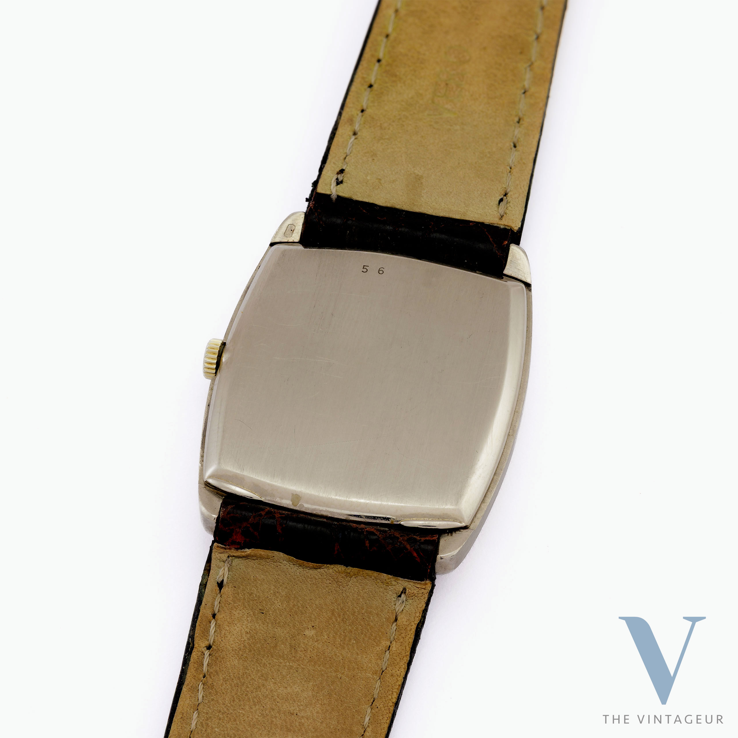 AUDEMARS PIGUET ULTRA-THIN, SILVER DIAL, 18KT WHITE GOLD ARC-RECTANGULAR CASE, SUPER-THIN HAND-WOUND AP 2003 MOVEMENT, FROM THE LATE 1950s. AUDEMARS PIGUET ULTRA-THIN, SILVER DIAL, 18KT WHITE GOLD ARC-RECTANGULAR CASE, SUPER-THIN HAND-WOUND AP 2003 MOVEMENT, FROM THE LATE 1950s.